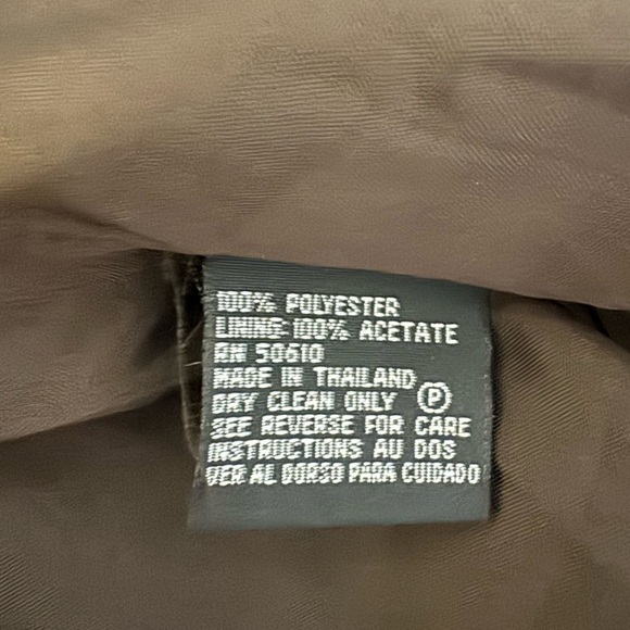 KASPER A.S.L Petite Brown Print Vintage Button Up Blazer - Size 10 Petite - Picture 9 of 9